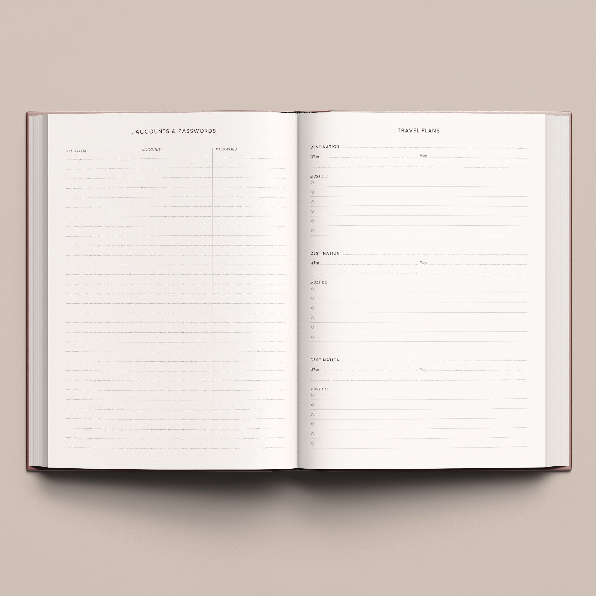 2024 Day To A Page Planner | Luxe Edition Komorebi